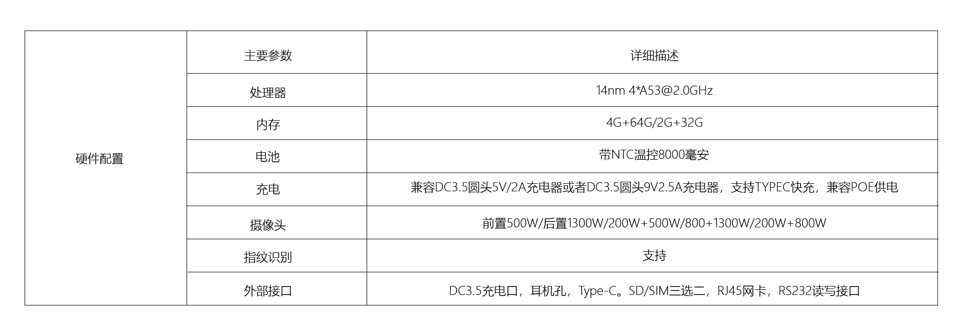 手持人證核驗終端 手持人證核驗終端